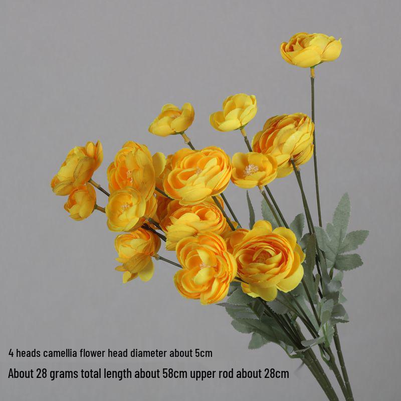 Wedding Yellow Silk Peony & Lotus Flower Arrangement for Ceiling and Aisle Decoration