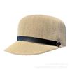 Belt Cap Women's Summer Linen Solid Color Breathable Equestrian Hat British Trend Sun Hat