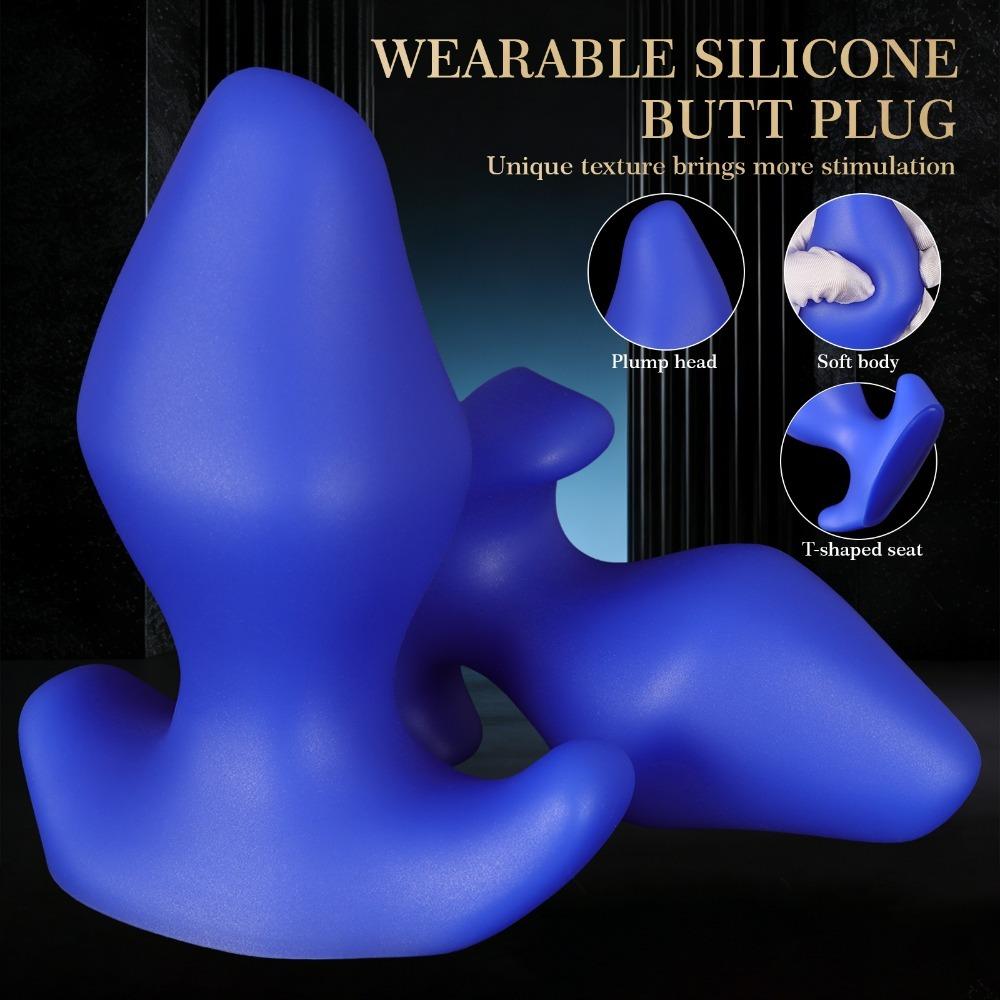 Silicone Anal Plug Wearable Butt Plug for Outdoor Use Anal Dilatation Adult Toy