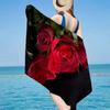 Gothic Rose Artwork Beach Towel, Super Soft Microfiber, Gift for Her/Him, Birthday, for Pool, Beach, Travel, Home Decor Fan gifts