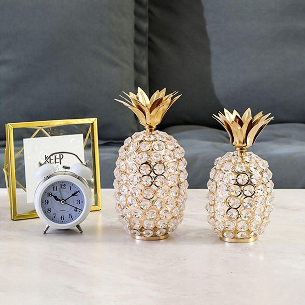 Handmade Crystal Alloy Ornaments Electroplating Handicrafts Light Luxury Ornaments  Living Room