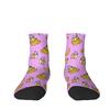 Cartoon Banana Print Pattern Soft Breathable Trend Hip Hop Versatile Low-top Men Socks Suitable Holiday Gifts