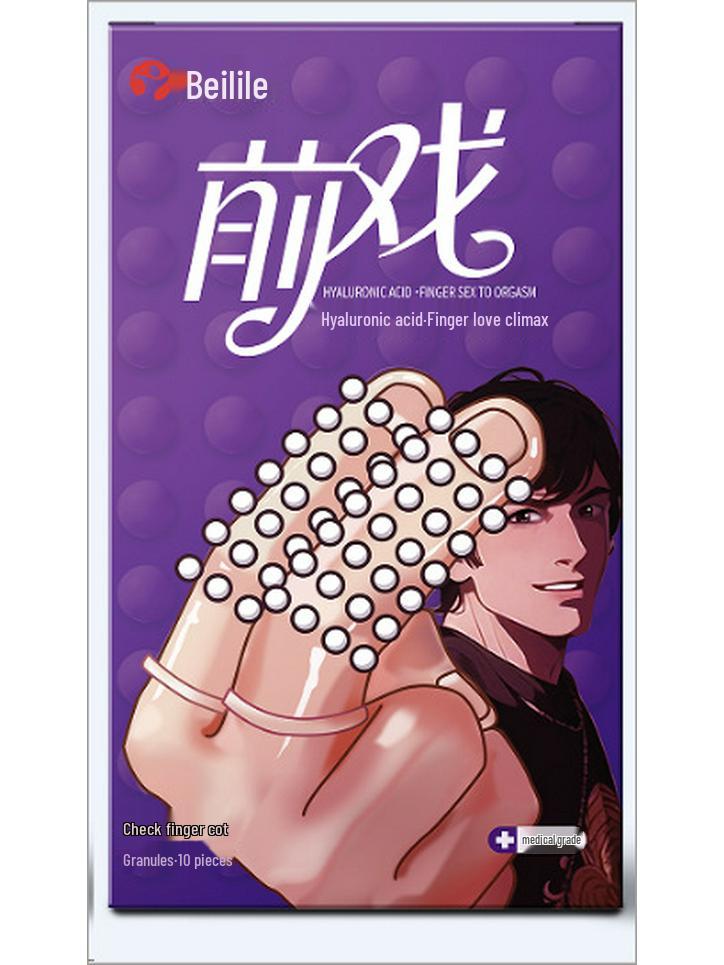 Beilile LES Female Tongue and Clitoral Finger Sleeves - Erotic Adult Sex Products