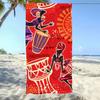 African Style G-Geometric Print Towel Beach Oversized Soft Ultra Absorbent Quick Drying Large Pool Travel Camping Bathroom
