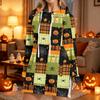 Women's Casual Long Sleeve Halloween Print Pullover Hoodie Sweatshirt