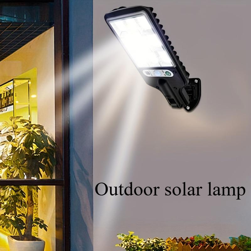 1PC solar LED wall light with human body induction is suitable for courtyard, garden, street fenced area, gazebo outdoor lighting, solar charging
