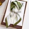 70x70cm Lightweight Square Scarf Women Polka Dot Print Silk-Like Wrap Neck Tie Hair Band Fashion Accessory