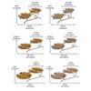 Food Storage Rack Elegant Two Layers Cakes Holder Stand Multipurpose Serving Tray for Dining Rooms and Restaurant Use