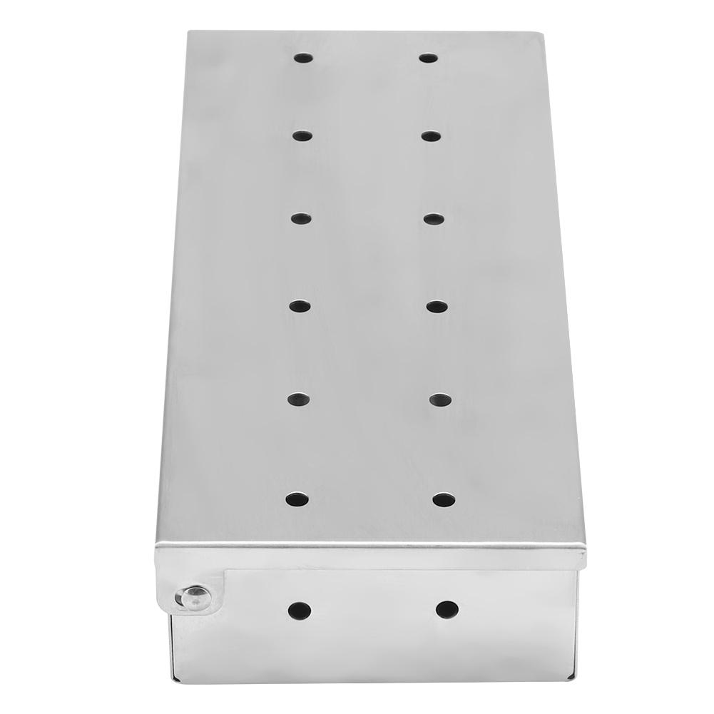 BBQ Extérieur Acier Inoxydable Grill à Viande Fumoir Boîte Fournitures pour Bois Charbon de Bois