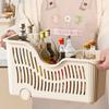 with Wheels Kitchen Storage Basket Large Capacity Kitchen Cabinet Organizer  Kitchenware Storage