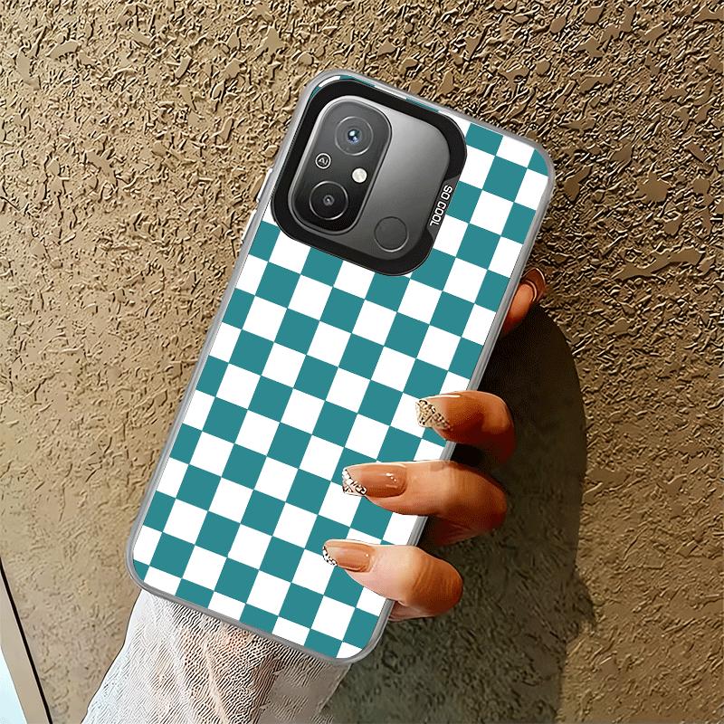Retro Classic Chess Board Grid Shockproof Phone Case for Xiaomi Poco X7 X6 X5 X3 Pro F7 Ultra M8 Redmi 15C 15 14C 13C 12C 10C 13