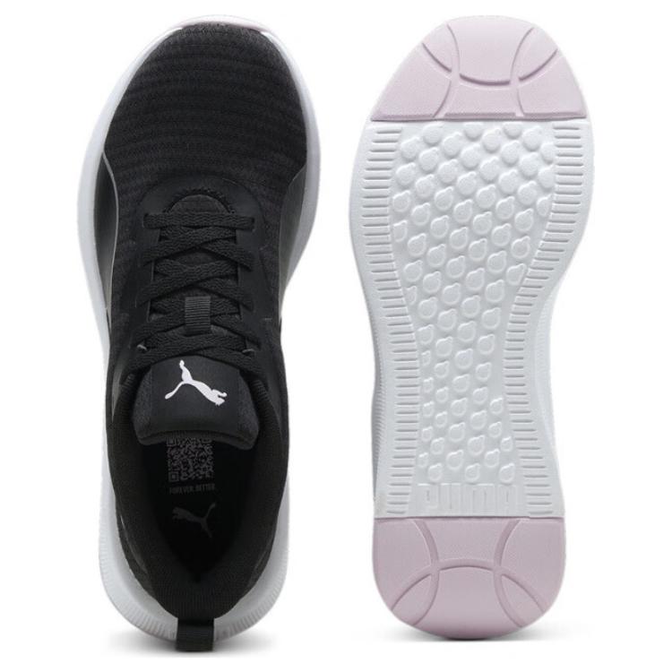 Puma Zapatillas de Running Unisex Flyer Lite Punta Redonda Cordones Amortiguación Antideslizantes Ligeras Caña Baja Zapatilla Negro Morado 378774-13