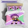 3pcs KPop Demon Hunters22 Cover Set - Personalized Name, HD Printed Bedding with 1 Cover and 2 Pillowcases - Perfect for Home Decor, Easy Care