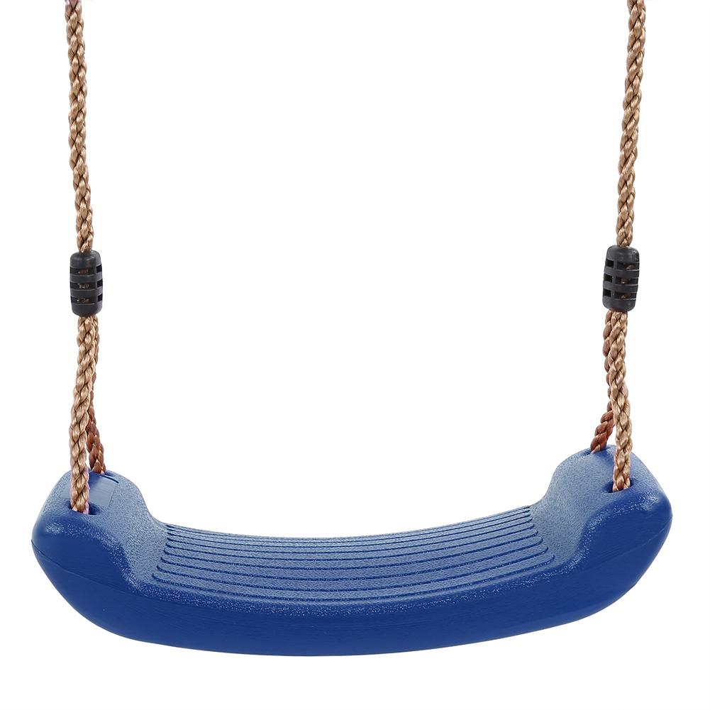 Hard Seat Child Kids Stable PVC Swing for Indoor Outdoor Game Play Blue