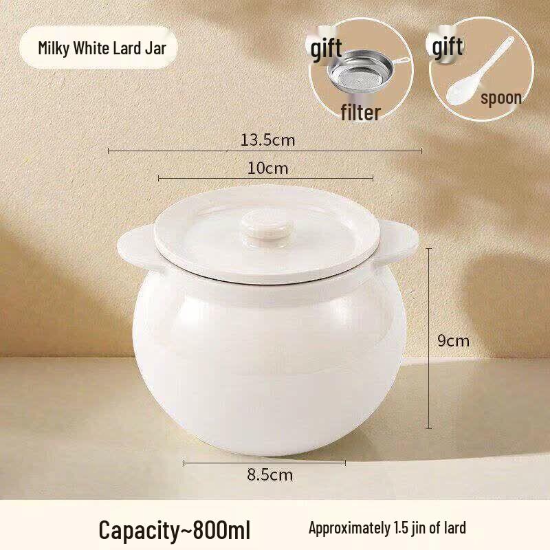 Qiwai Ceramic Lard and Oil Storage Jar