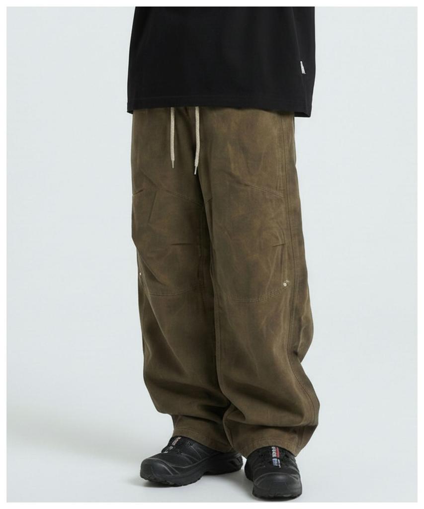 DOUBLE JD Rivet Washed Semi-Fit Pants