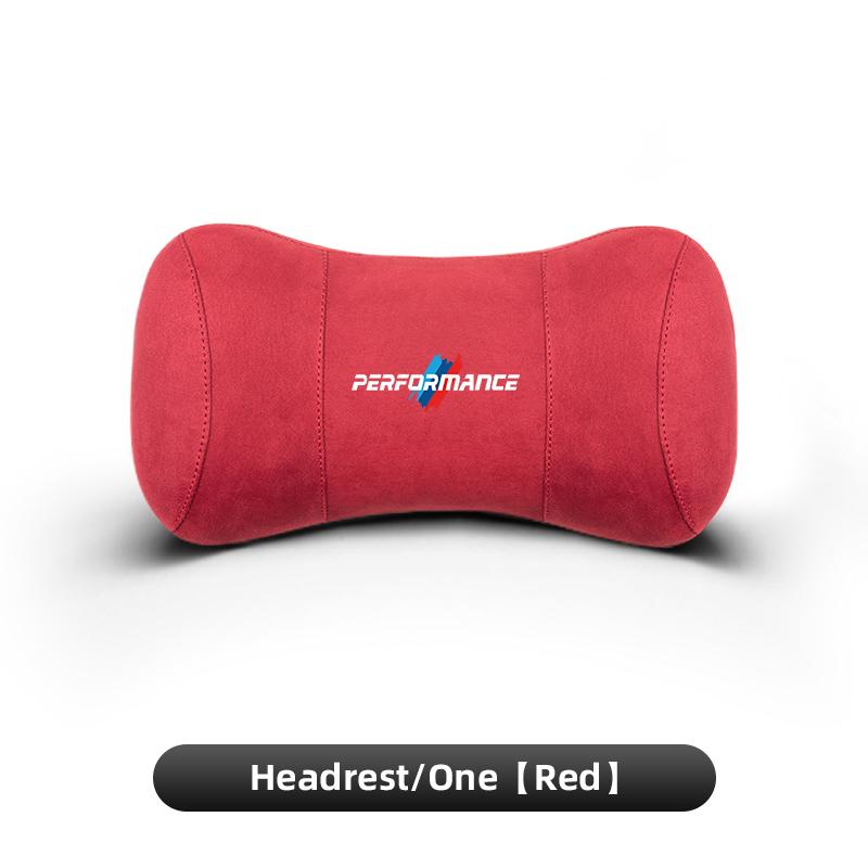 AAAOS1 Car Suede Headrest Memory Cotton Cervical Spine Protection Pillow For BMW Performance X4 X5 X6 X7 E28 E90 GT G30 M4 M5 F07 F34