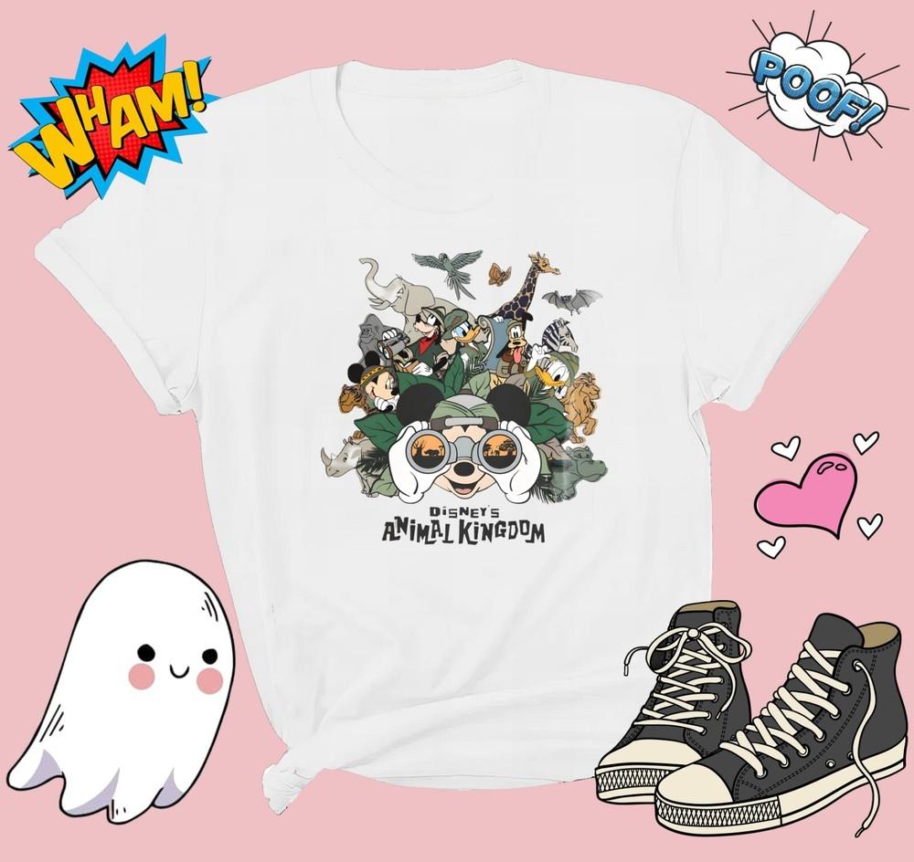 

Retro Animal Kingdom Safari T-shirt T shirt Men Women Unisex Tshirt G651 3XL