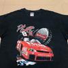 90s Dale Earnhardt Jr NASCAR Racing Vintage Black Short Sleeve T-Shirt QT2956