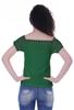 Moomaya Lace Sleeve Tops For Women Plain Boat Neck Tee Shirt