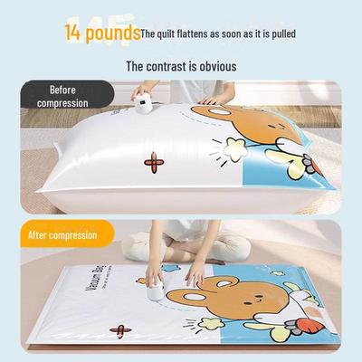 Reusable Vacuum Storage Bag for Clothes, Quilts, and Pillows - Perfect for Student Moves.