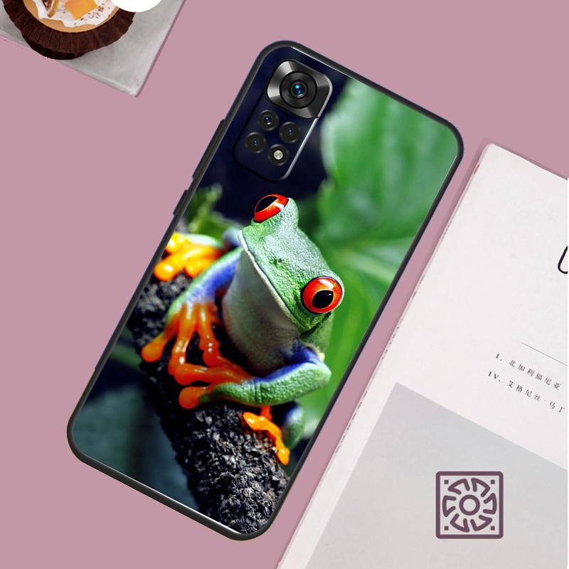 Green Frog Wildlife Case For Xiaomi Redmi Note 14 13 12 11 15 Pro Plus Redmi 15 13 10 10C 12C 13C 14C 15C Cover