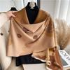 Leaf scarf women's summer office air conditioner shawl spring autumn and winter long dual-purpose warm cloak cover