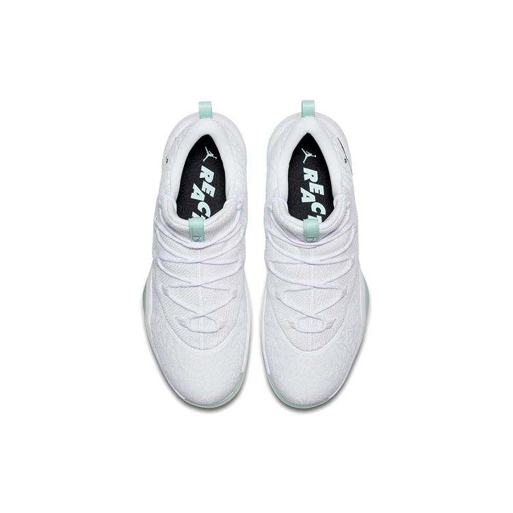 Jordan Super.Fly 2017 Low PF Comfortable Shock Absorption Balance Low Top Basketball Shoes Men Sneaker White Green AJ2664-117