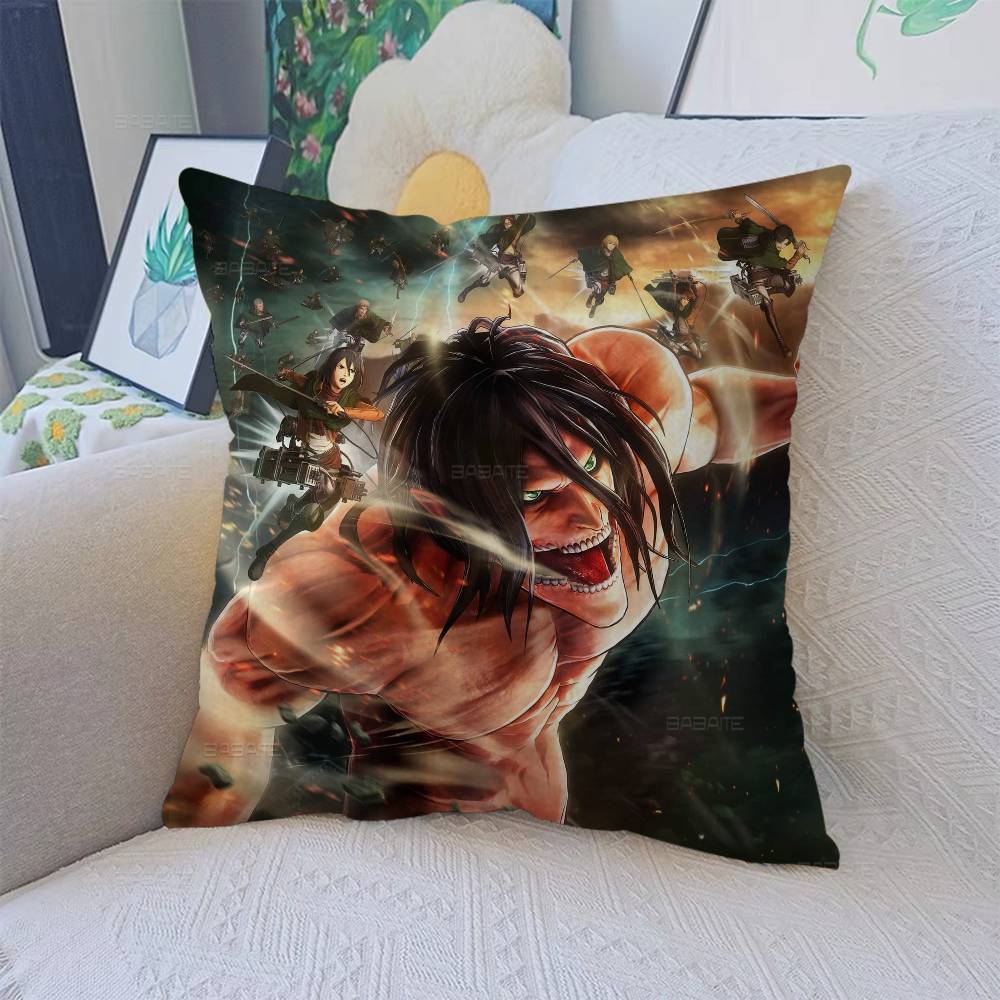 Japanese Manga A-Attack O-On T-Titan Cushion Cover Decorative Pillow Sofa Home Decor Case Pillow Cases