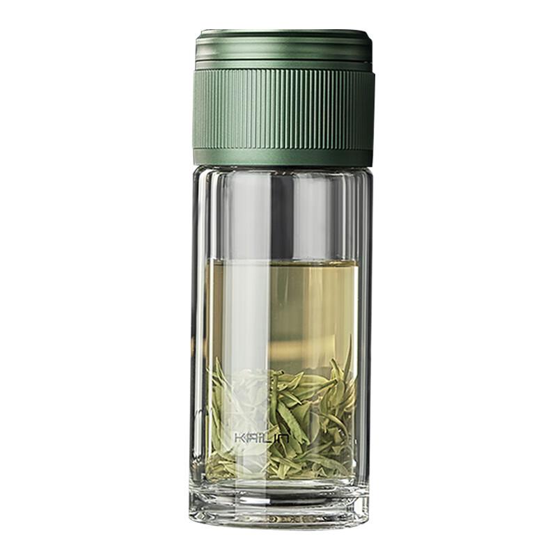 KAILIN Portable Tea Infuser Double-Layer Glass Bottle