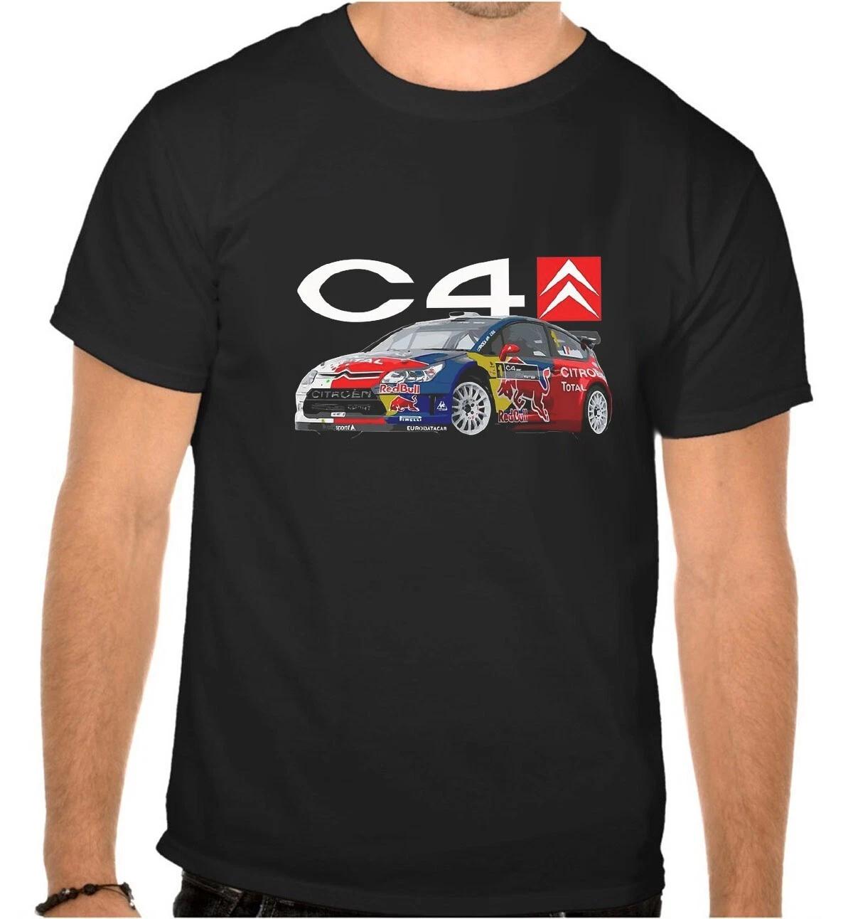 CITROEN C4 CAR LOGO BLACK T-SHIRT -1116- S