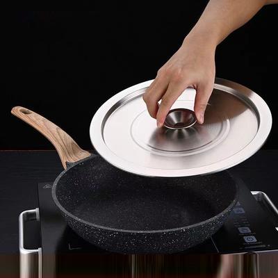 Couvercle de casserole en acier inoxydable Rond Polyvalent Adaptable Couvercle Ménager Cuisine Ustensiles de cuisine Poêle à frire Casserole de cuisson Couvercle spécial