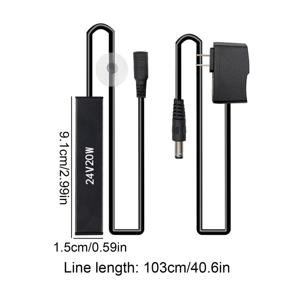 Fish Tank Water Heater 20w Submersible Adjustable Submersible Aquarium Heater For Betta Aquatic Pet Saltwater Freshwater Home