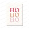 Pink Christmas Tree Snowman House Posters Canvas Painting Wall Art Pictures Winter Holiday Prints for Home Farmhouse Decoration