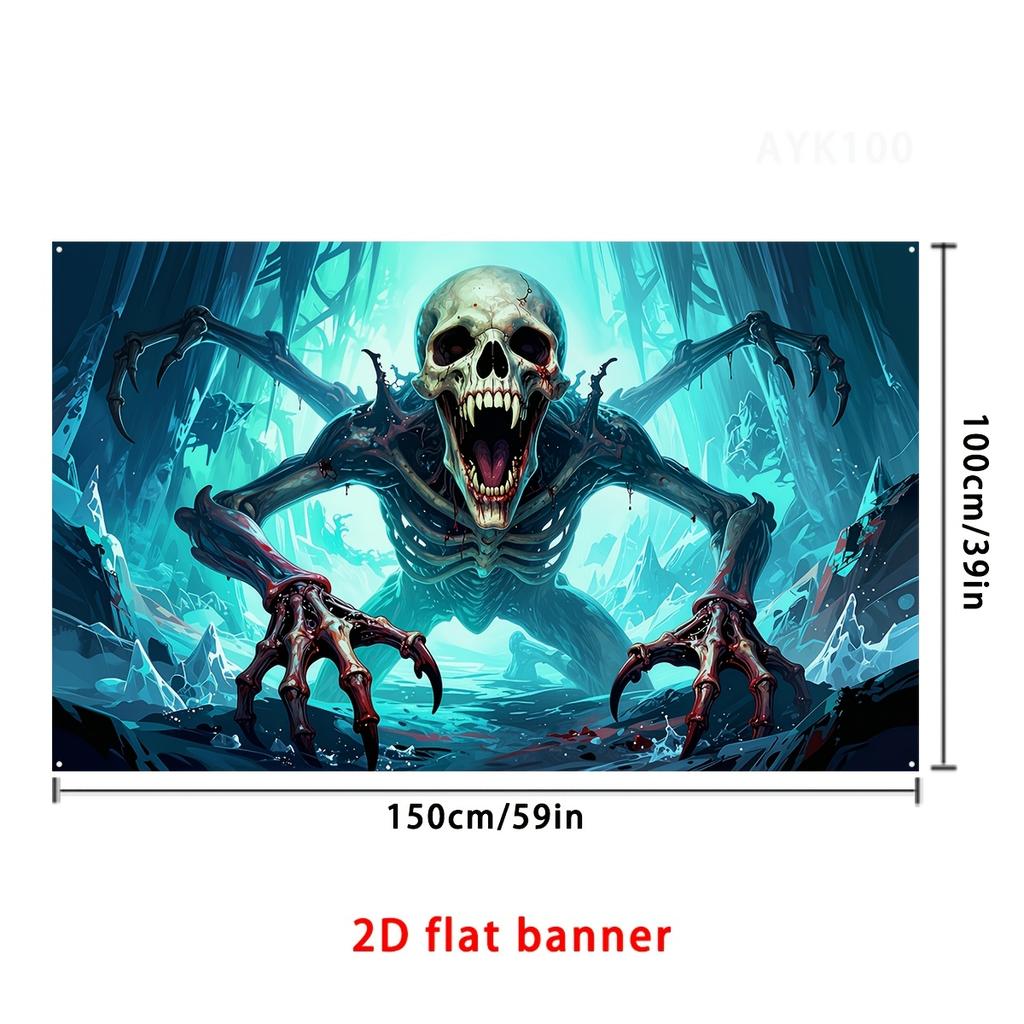 Halloween decoration banners, Halloween-themed party decorations, perfect for holiday party decorations