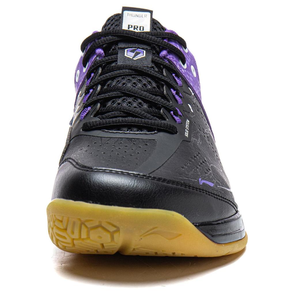 Li Ning Badminton Collection Thunder II PRO Synthetic Leather, Textile Coverage Support Badminton Shoes Unisex AYAW001-2