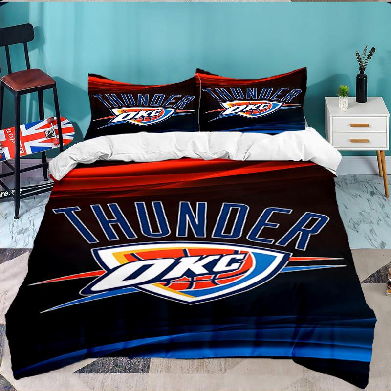 Oklahoma Sports Team 3pcs Bedding Set,Including 1pc Duvet Cover And 2pcs Pillowcases Perfect Gift for Christmas,Ideal for Bedroom, Dormitory