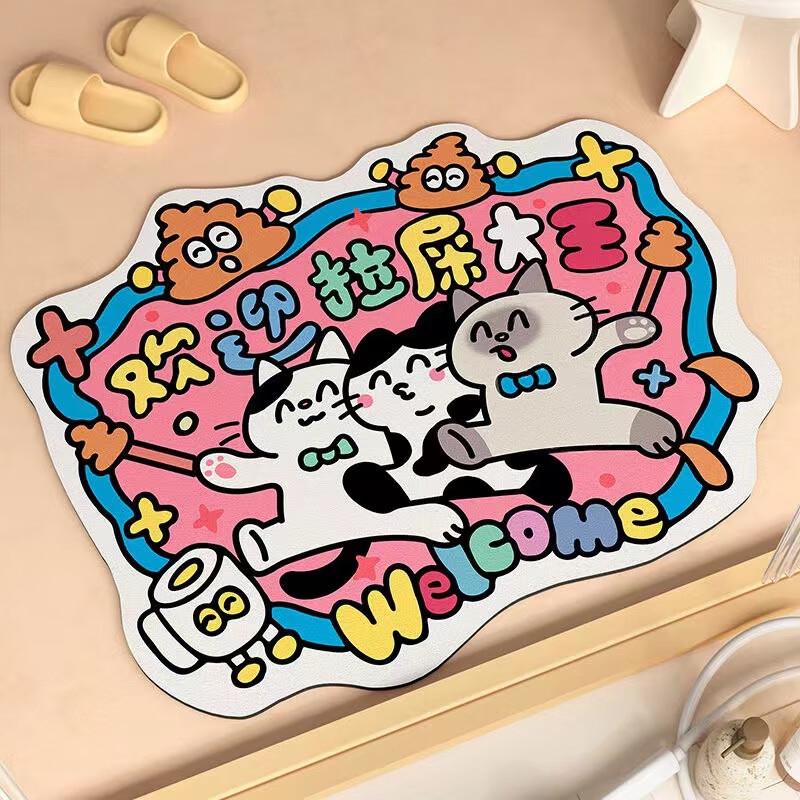 Cartoon Absorbent Bathroom Floor Mat