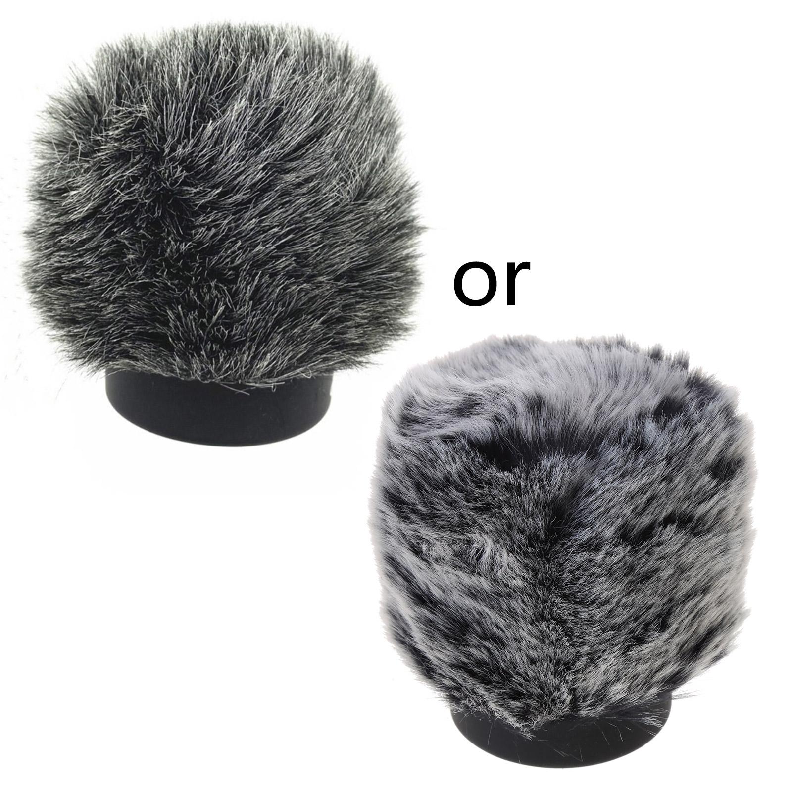 

Universal Microphone Artificial Furry Windscreen Fur Windshield Wind Muff Soft for Rode Videomic Go II Microphone