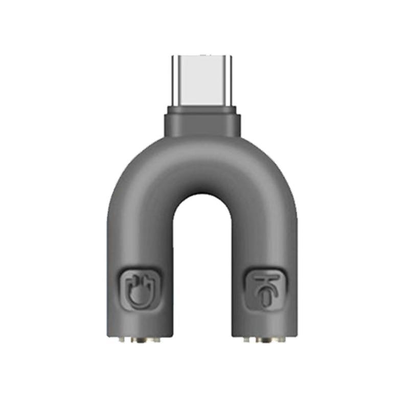 Typ C U-Typ 2-in-1 Audio Adapter Konverter Kabel Hub Zum Aufladen Anrufen Musik hören