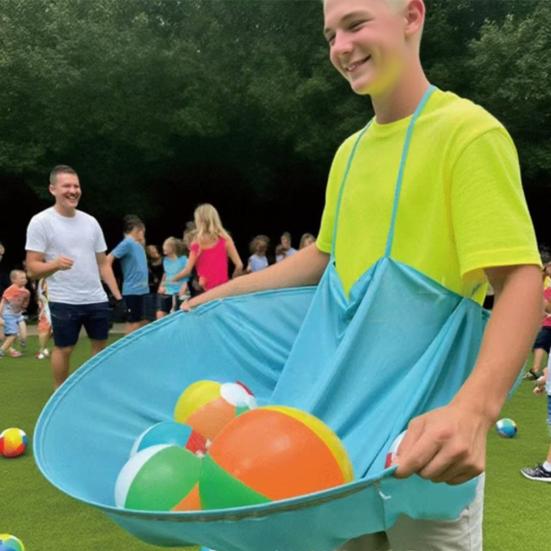 Granny Pants Yard Game Set Interactive Ball Catch Toy with 4 Bouncy Balls Family Reunion Outdoor Game for Adults Kids