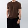 Onl Men Ribbed Knit Muscle Fit Short Sleeve