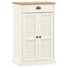 VidaXL Shoe Cabinet VIGO White 60x35x96 Cm Solid Pine Wood 353167
