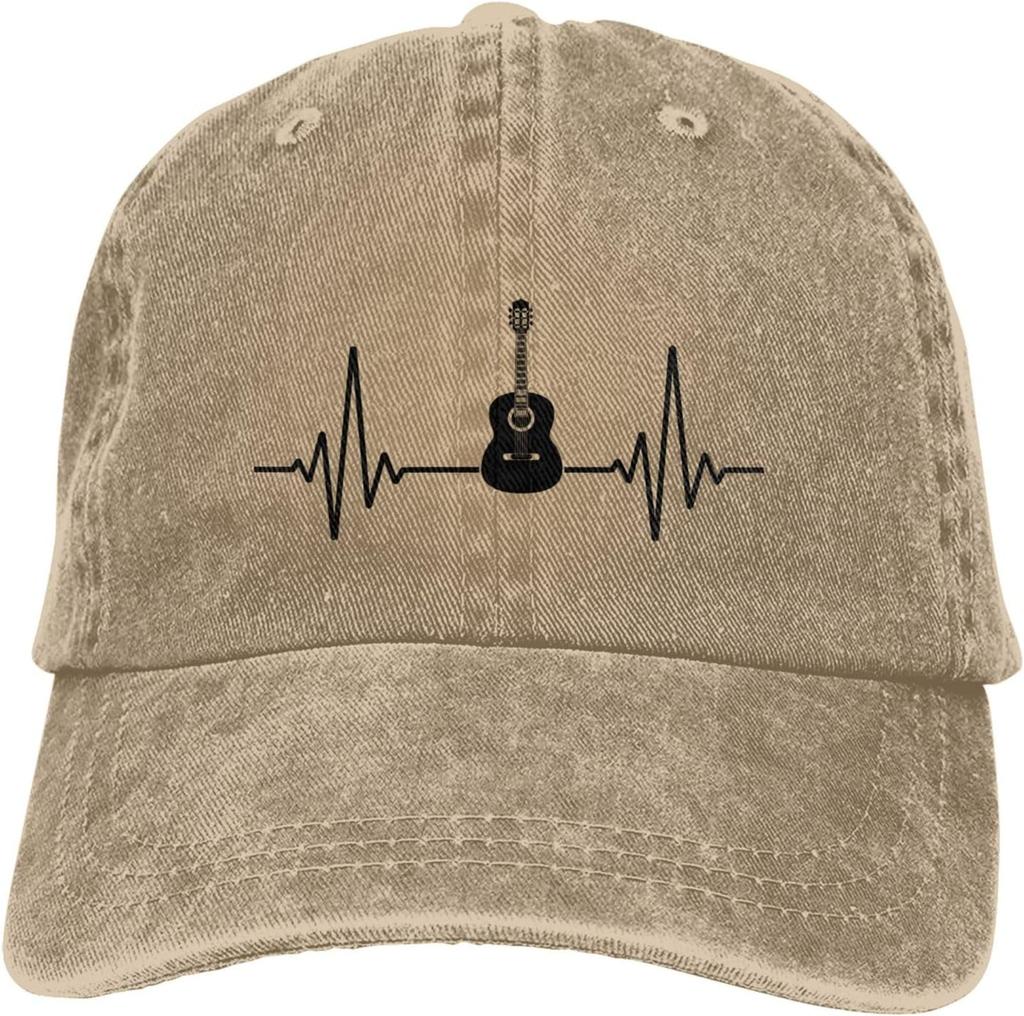 Music Heartbeat Equalizer Baseball Cap Adjustable Polyester Casual Print Sun Protection Unisex Hat