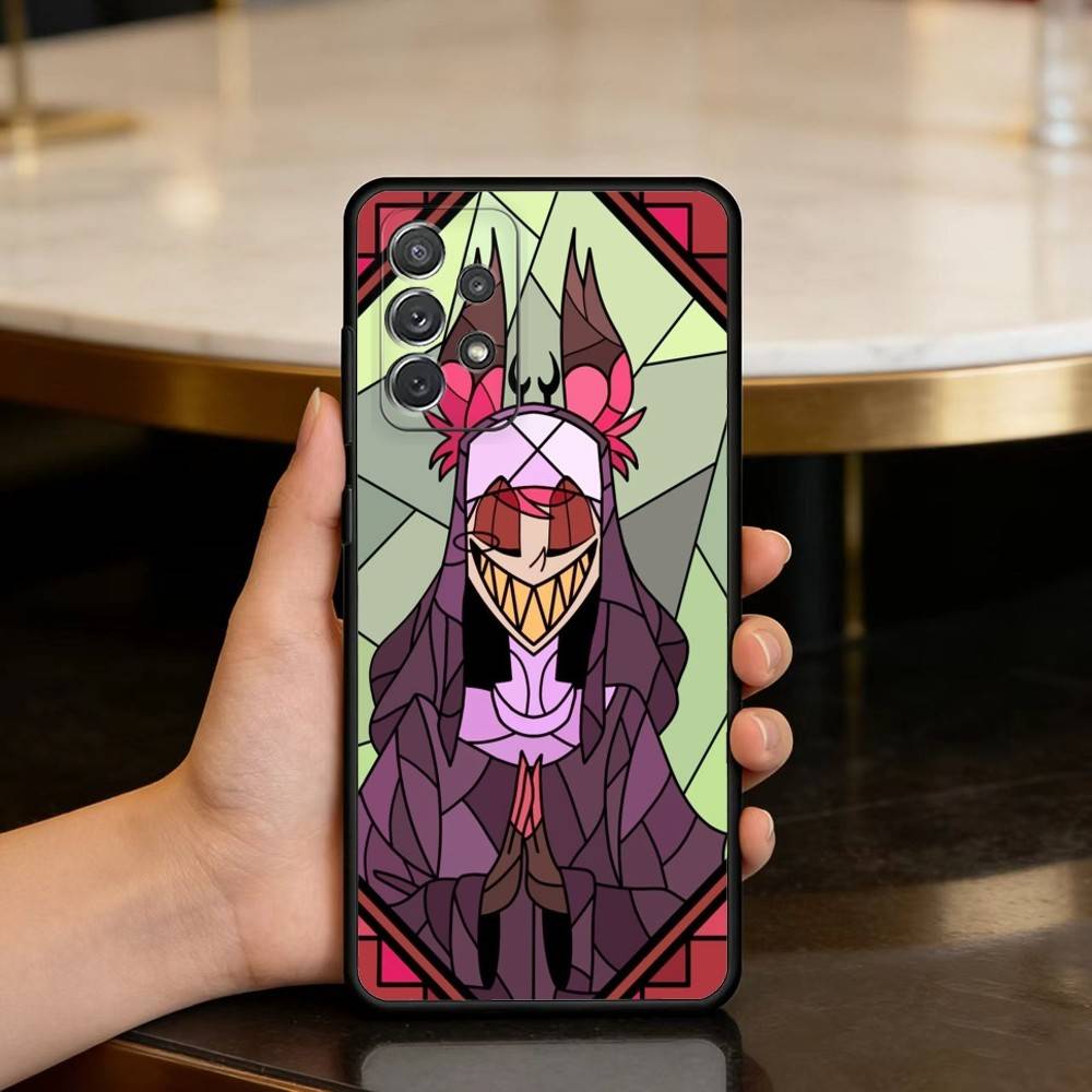 

Colorful Stained glassGlass Phone Case For Samsung Galaxy A73,A72,A71,A70,A53,A52,A51,Soft Silicone Black Cover Samsung a32 5g