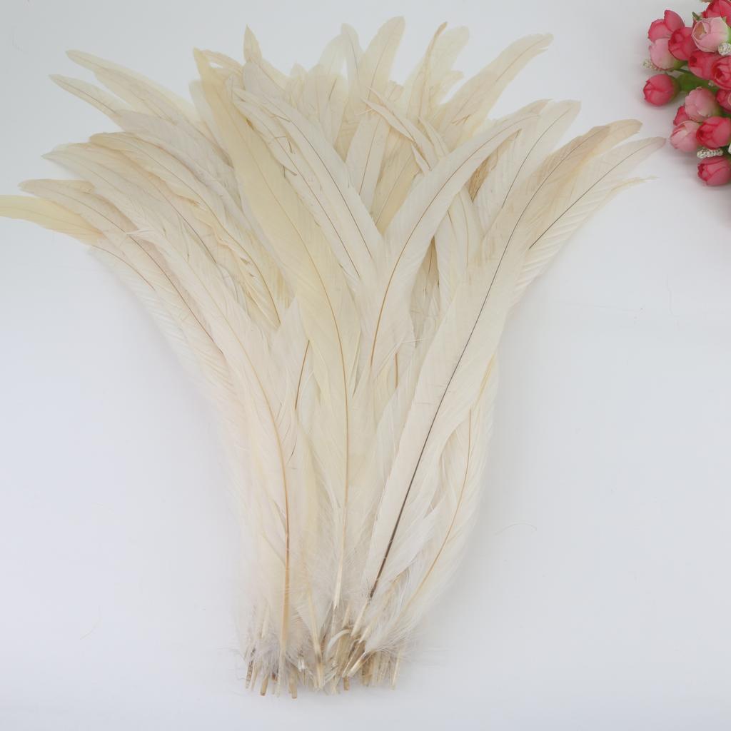 50Pcs/Lot Rooster Feathers Carnival Feathers For Decoration 25-40Cm And Accessories For The Table Sewing Chicken Feather Dress
