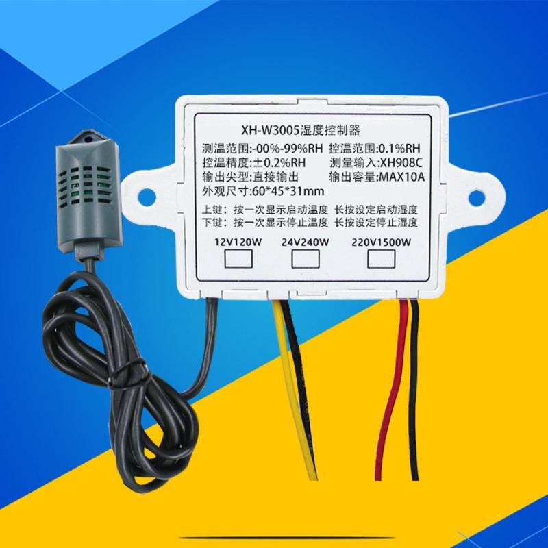 12V/24V/220V Humidity Controller Humidity Sensors Humidity Control Switches Hygrometer Switches Controller 0~99%RH