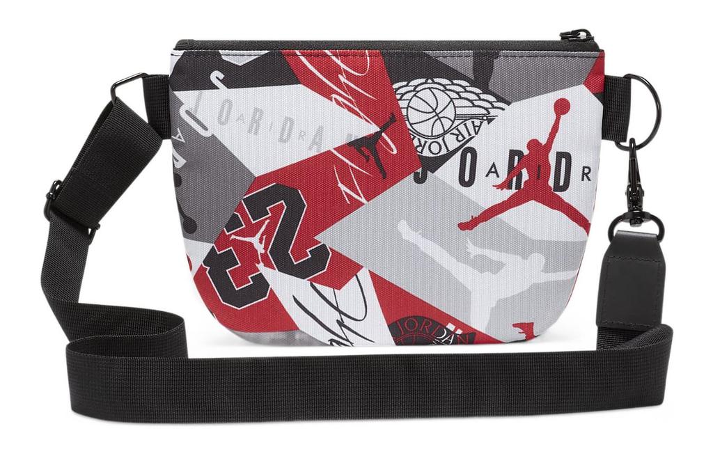 Jordan Polyester Fanny Pack, Shoulder Bag, Crossbody Bag Regular Unisex Red Gray White CW7698-687