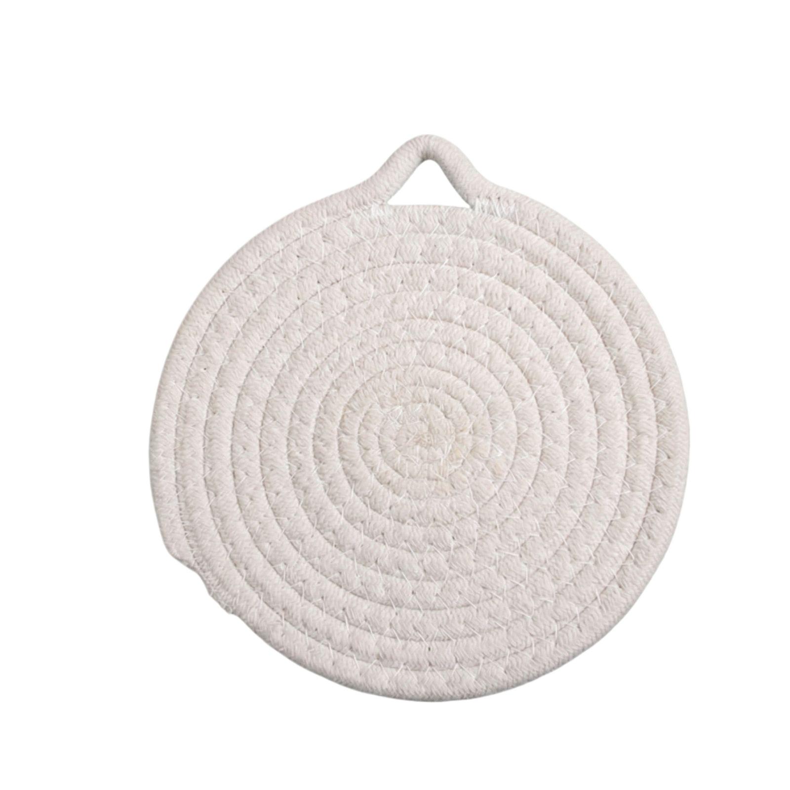 

Cotton Rope Woven Heat Insulating Cup Pad One Size