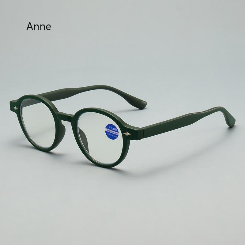 Blue Light Blocking Presbyopia Hyperopia Glasses Fashion High-Definition Round Reading Eyeglasses Women Men Computer Eyewear